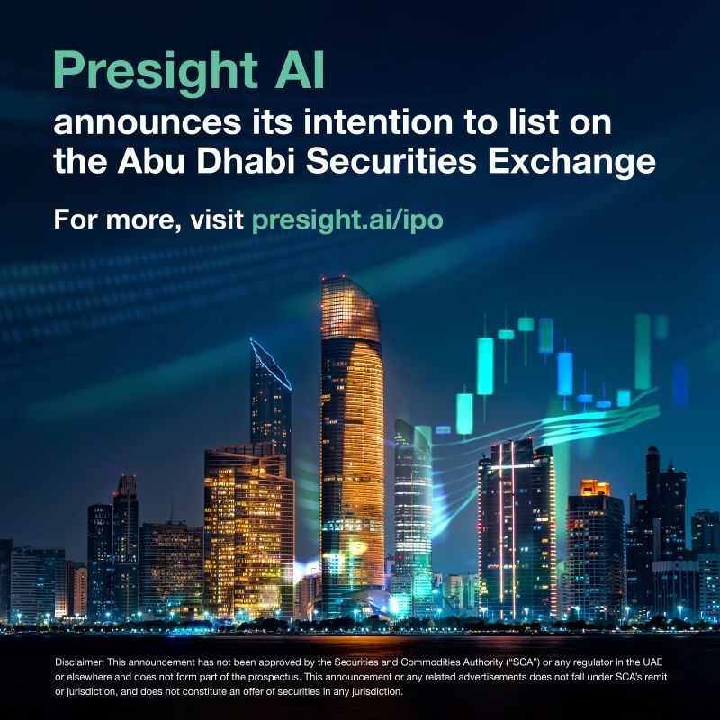 Presight to list on the Abu Dhabi Securities Exchange via an Initial Public Offering