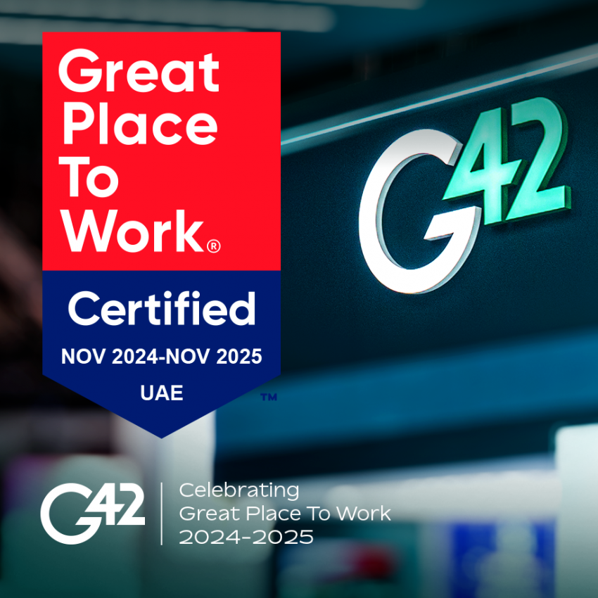 G42 certified as a Great Place to Work in the UAE for the third consecutive year