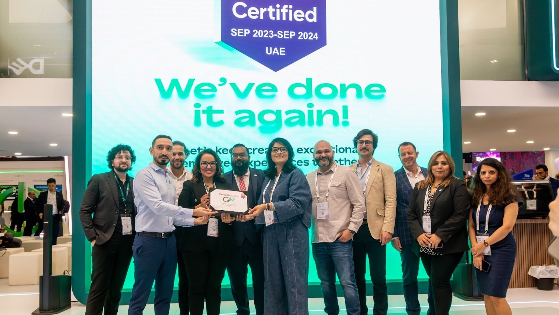 G42 Achieves Great Place to Work® Middle East Recertification